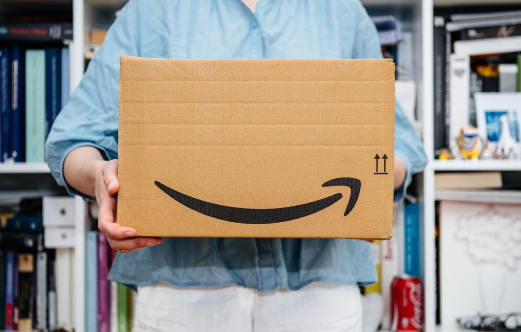 holding a box